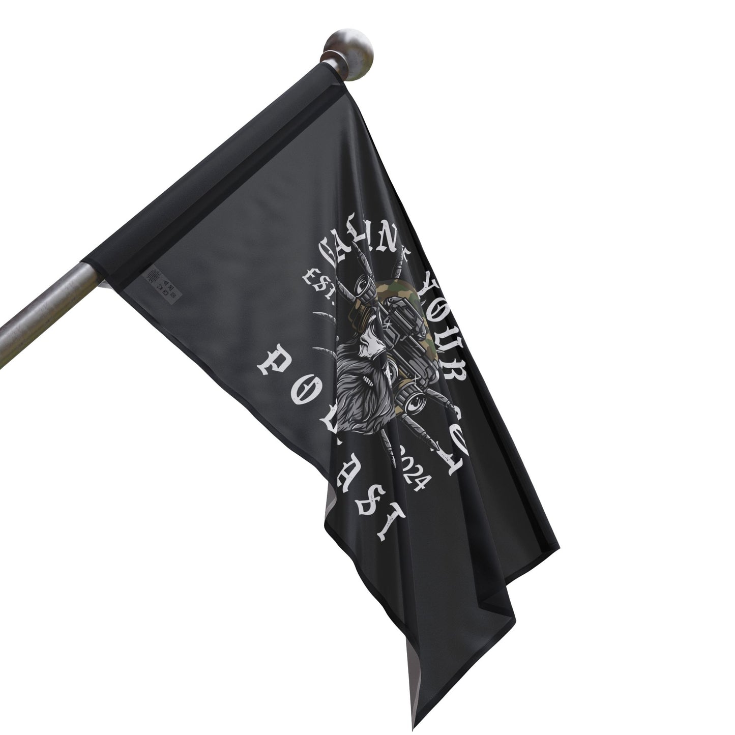 Stylish Podcast Flag - Calling Your Shot, Home Decor, Gift for Podcasters, Unique Wall Hanging, Podcast Merchandise