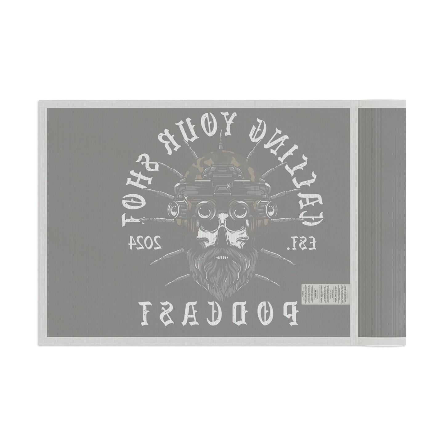 Stylish Podcast Flag - Calling Your Shot, Home Decor, Gift for Podcasters, Unique Wall Hanging, Podcast Merchandise