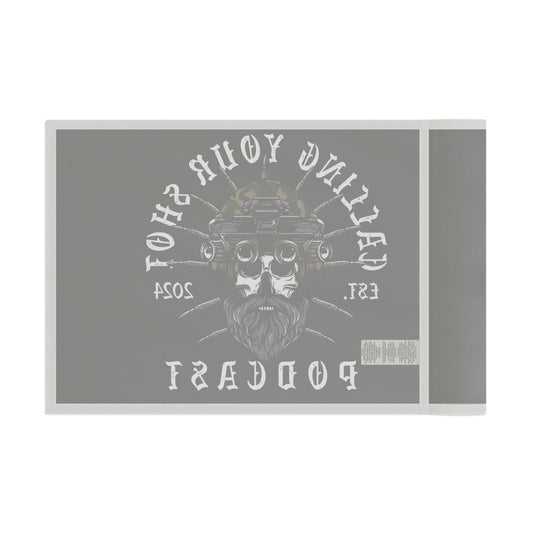 Stylish Podcast Flag - Calling Your Shot, Home Decor, Gift for Podcasters, Unique Wall Hanging, Podcast Merchandise